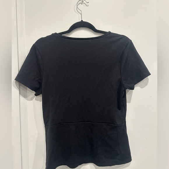 Express Black Twist-Front Tee — Size Large — EUC ❤️❤️❤️ - Picture 11 of 17